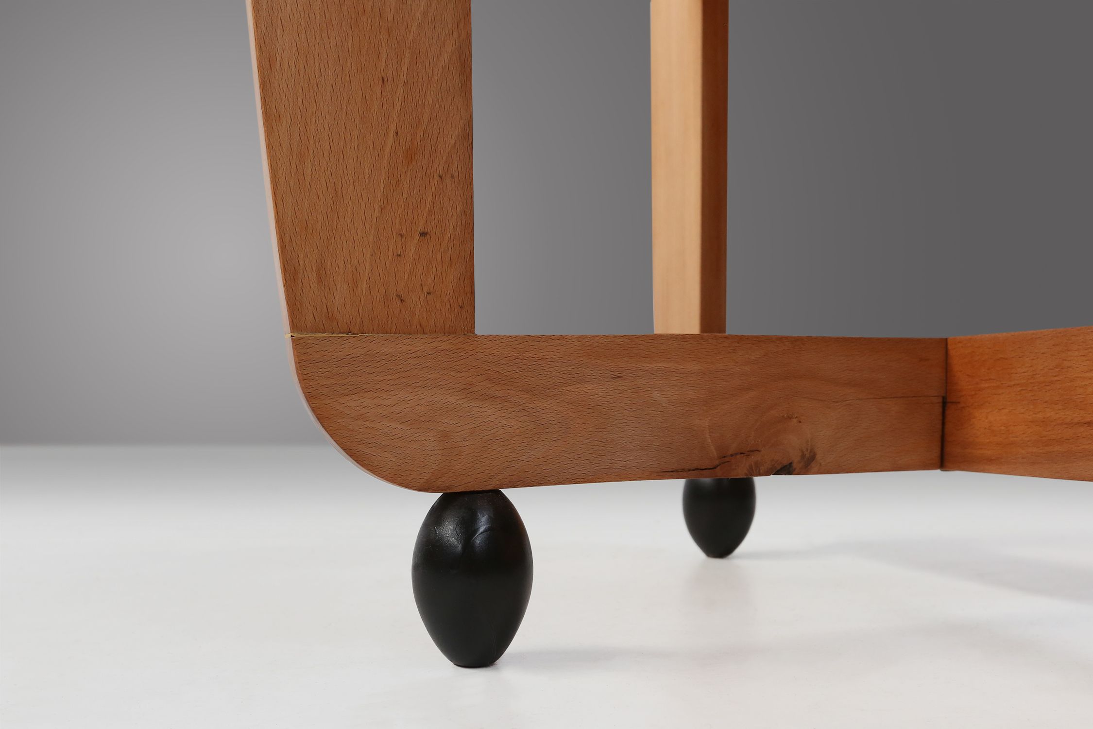 Amsterdam School beech wooden Side Table, The Netherlands 1920sthumbnail